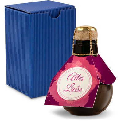 Produktabbildung Origineller Sekt Alles Liebe - Karton Blau, 125 ml Origineller Sekt Alles Liebe - Karton Blau, 125 ml