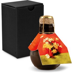 Origineller Sekt Blumengesteck - Karton Schwarz, 125 ml