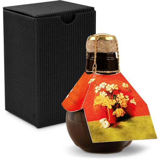 Produktabbildung Origineller Sekt Blumengesteck - Karton Schwarz, 125 ml Origineller Sekt Blumengesteck - Karton Schwarz, 125 ml (Bild 1)