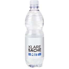 500 ml PromoWater - Mineralwasser - Papier-Etikett