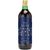 Glühwein - Flasche grün, 1 l - Motiv: Merry Christmas (blau) (Bild 1)