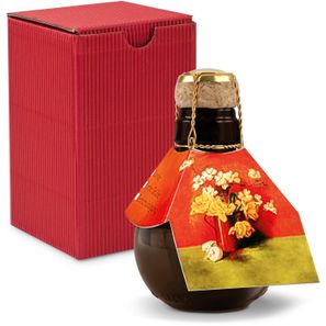 Origineller Sekt Blumengesteck - Karton Rot, 125 ml