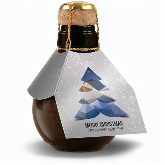 Produktabbildung Glühwein - Flasche grün, 1 l - Motiv: Frohes Fest Glühwein - Flasche grün, 1 l - Motiv: Frohes Fest (Bild 1)