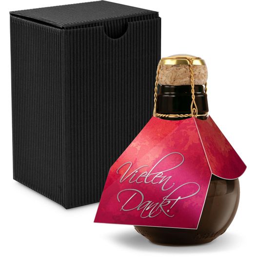 Origineller Sekt Vielen Dank - Karton Schwarz, 125 ml (Bild 1)