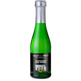 Sekt Cuvée Piccolo - Flasche grün - Kapsel silber, 0,2 l