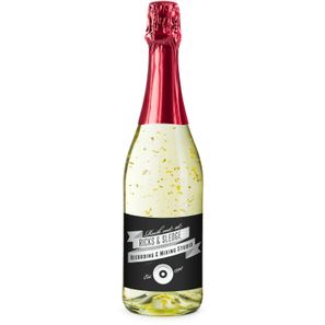 Golden Flakes - Flasche klar - Kapsel rot, 0,75 l