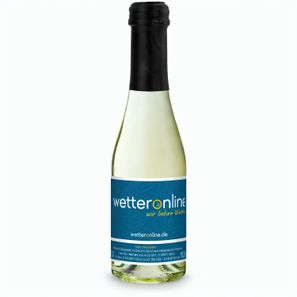 Promo Secco Piccolo - Flasche klar - Kapsel schwarz, 0,2 l