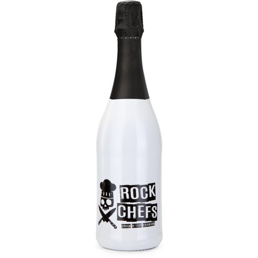 Produktabbildung Sekt Cuvée - Flasche weiß-lackiert - Kapsel schwarz, 0,75 l Sekt Cuvée - Flasche weiß-lackiert - Kapsel schwarz, 0,75 l (Bild 1)