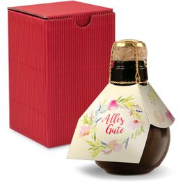 Origineller Sekt Alles Gute - Karton Rot, 125 ml