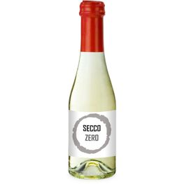 Secco ZERO, alkoholfrei - Flasche klar - Kapsel rot, 0,2 l