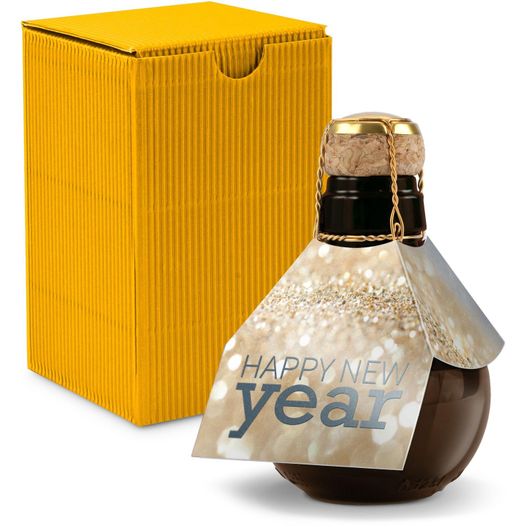 Produktabbildung Origineller Sekt Happy New Year - Karton Gelb, 125 ml Origineller Sekt Happy New Year - Karton Gelb, 125 ml (Bild 1)