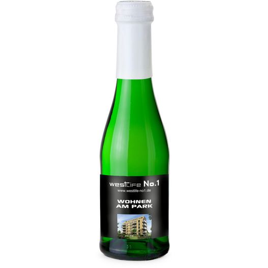 Produktabbildung Sekt Cuvée Piccolo - Flasche grün - Kapsel weiß, 0,2 l Sekt Cuvée Piccolo - Flasche grün - Kapsel weiß, 0,2 l (Bild 1)