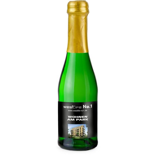 Produktabbildung Sekt Cuvée Piccolo - Flasche grün - Kapsel gold, 0,2 l Sekt Cuvée Piccolo - Flasche grün - Kapsel gold, 0,2 l (Bild 1)
