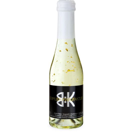 Piccolo Golden Flakes - Flasche klar - Kapsel weiß, 0,2 l (Bild 1)