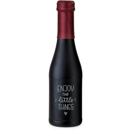 Promo Secco Piccolo - Fl. schwarz matt - Kapsel Bordeauxrot, 0,2 l (Bild 1)