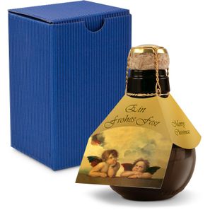 Origineller Sekt Raffael - Karton Blau, 125 ml