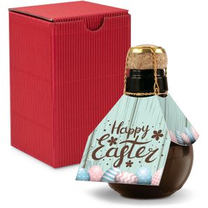 Origineller Sekt Happy Easter - Karton Rot, 125 ml