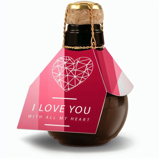 Produktabbildung Piccolo Golden Flakes - Flasche klar - Kapsel rot, 0,2 l Piccolo Golden Flakes - Flasche klar - Kapsel rot, 0,2 l (Bild 1)