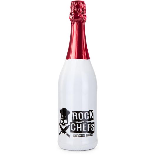 Produktabbildung Sekt Cuvée - Flasche weiß-lackiert - Kapsel rot, 0,75 l Sekt Cuvée - Flasche weiß-lackiert - Kapsel rot, 0,75 l (Bild 1)