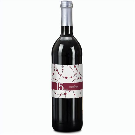 Sekt Cuvée - Flasche weiß-lackiert - Kapsel gold, 0,75 l (Bild 1)