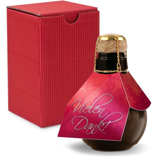 Produktabbildung Origineller Sekt Vielen Dank - Karton Rot, 125 ml Origineller Sekt Vielen Dank - Karton Rot, 125 ml (Bild 1)