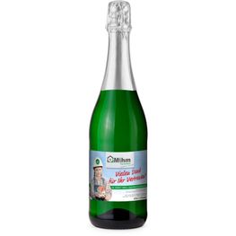 Sekt Cuvée - Flasche grün - Kapselfarbe Silber, 0,75 l