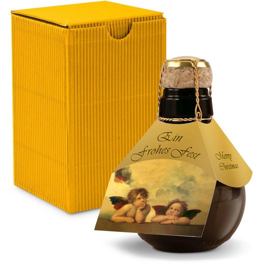 Origineller Sekt Raffael - Karton Gelb, 125 ml (Bild 1)