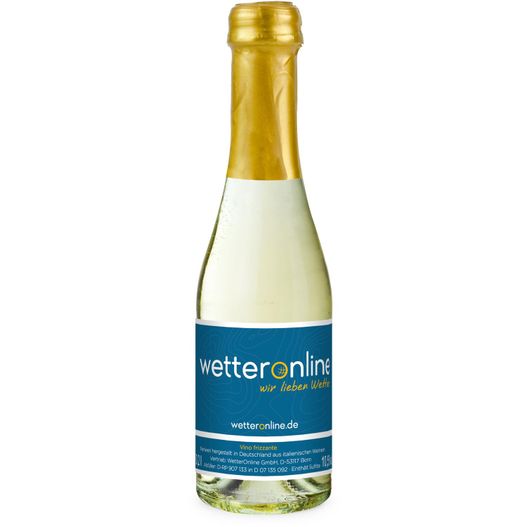 Produktabbildung Promo Secco Piccolo - Flasche klar - Kapsel gold, 0,2 l Promo Secco Piccolo - Flasche klar - Kapsel gold, 0,2 l (Bild 1)