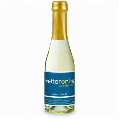 Secco ZERO, alkoholfrei - Flasche klar - Kapsel gold, 0,2 l