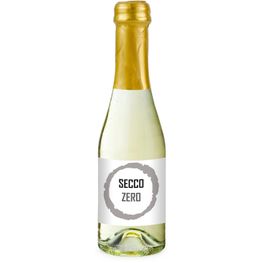 Secco ZERO, alkoholfrei - Flasche klar - Kapsel gold, 0,2 l