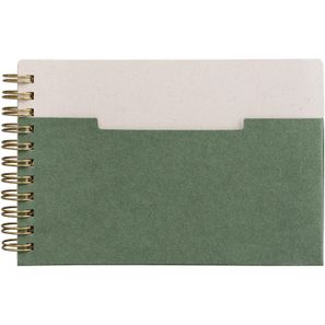 Lino Notizbuch mit Spiralbindung, horizontaler Tasche und FSC-Papier - A6