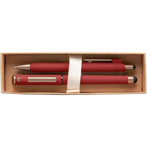 York Kugelschreiber-Geschenkset mit  bronzefarbenen Akzenten aus recyceltem Kunststoff