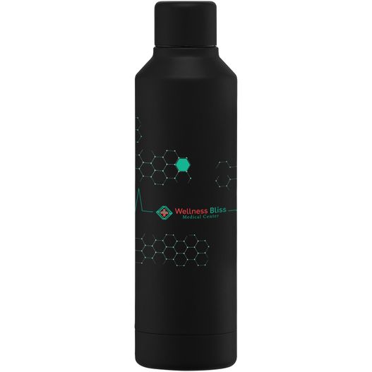 Olympus - 500 ml Edelstahlflasche - Kupferbeschichtet & Doppelwandig mit Drehverschluss (Bild 1)