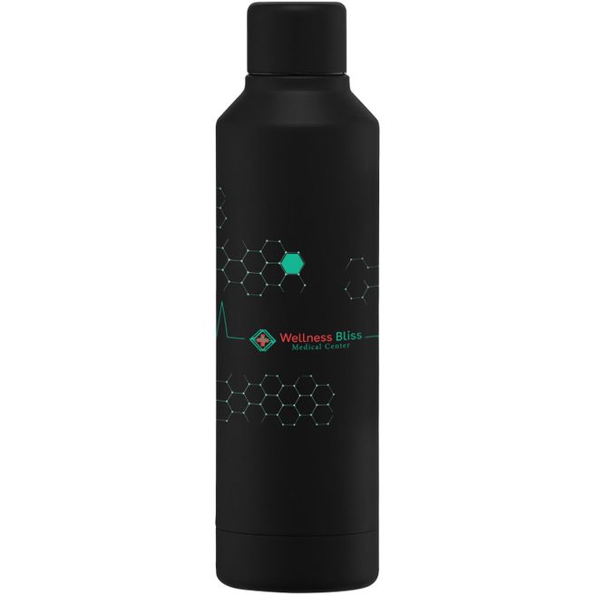 Olympus - 500 ml Edelstahlflasche - Kupferbeschichtet & Doppelwandig mit Drehverschluss