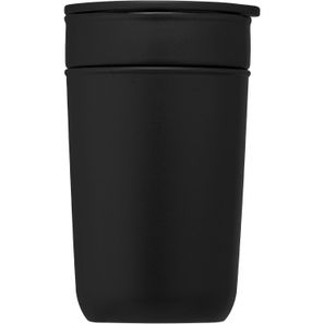 Danube - 350 ml Keramikbecher mit recyceltem Kunststoffäußeren und Decke