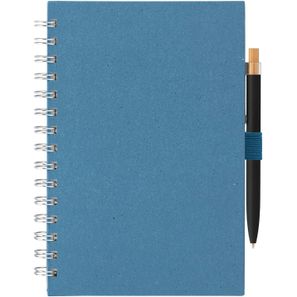 Terra Notizbuch mit Spiral aus recyceltem Milchkarton - A5 und Reborn Kugelschreiber Set