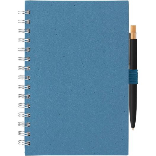 Produktabbildung Terra Spiralnotizbuch aus recyceltem Milchkarton - A5 & Reborn Kugelschreiber - Set Terra Spiralnotizbuch aus recyceltem Milchkarton - A5 & Reborn Kugelschreiber - Set (Bild 1)