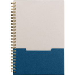 Produktabbildung Lino Notizbuch mit Spiralbindung, vertikaler Tasche und FSC-Papier - A5 Lino Notizbuch mit Spiralbindung, vertikaler Tasche und FSC-Papier - A5