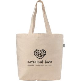 Budget Shopper Recycelte Baumwoll Tragetasche (140 g/m²)