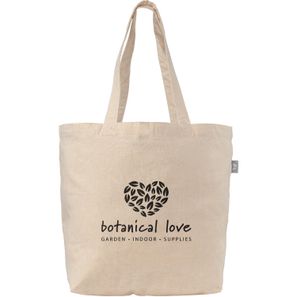 Budget Shopper Recycelte Baumwoll Tragetasche (140 g/m²)