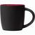 Zanzibar - 355 ml Keramiktasse - Mattschwarz mit Farbeffekt im Innenraum