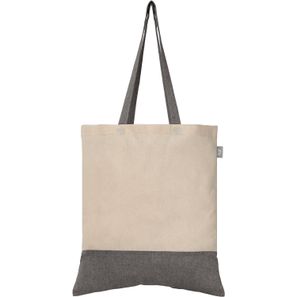 Quebec - Zweifarbige Tragetasche aus recycelter Baumwolle (140 g/m²)