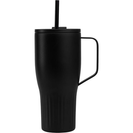 Majesty Recycling-Edelstahlbecher mit Trinkhalm - 890 ml (Bild 1)