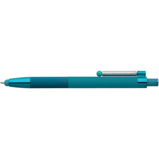 Lisbon Kugelschreiber einfarbig mit Fidget-Funktion und Stylus aus recyceltem Aluminium (Bild 1)