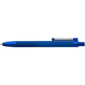 Lisbon Kugelschreiber einfarbig mit Fidget-Funktion und Stylus aus recyceltem Aluminium