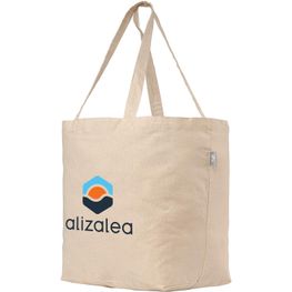 Budget Shopper Recycelte Baumwoll Tragetasche (140 g/m²)