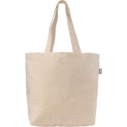 Budget Shopping-Tragetasche aus recycelter Baumwolle (140 g/m²) (Bild 1)
