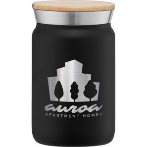 Nordic - 265 ml Edelstahlbecher - Kupferbeschichtet & Doppelwandig mit Bambus-Deckel