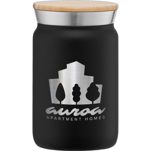 Nordic - 265 ml Edelstahlbecher - Kupferbeschichtet & Doppelwandig mit Bambus-Deckel (Bild 1)