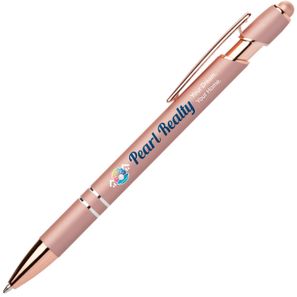 Prince Softy Roségold Metallic Kugelschreiber - m/Stylus